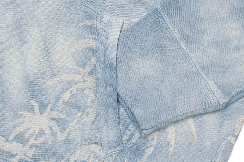 POLO RALPH LAUREN HAWAIIAN SPA TERRY HOODIE (710781395002:FRENCH BLUE PRINT)