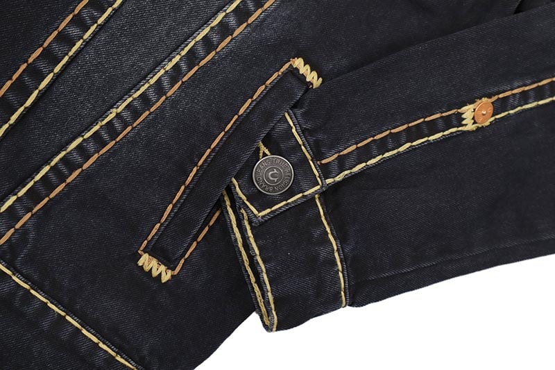TRUE RELIGION JIMMY SUPER T JACKET (108495:CHANSON BLUE BLACK WASH)