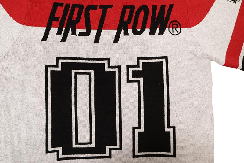 FIRST ROW STAR VARSITY JACQUARD KNIT TEE (FRW1003:RED) | Brand,A-F