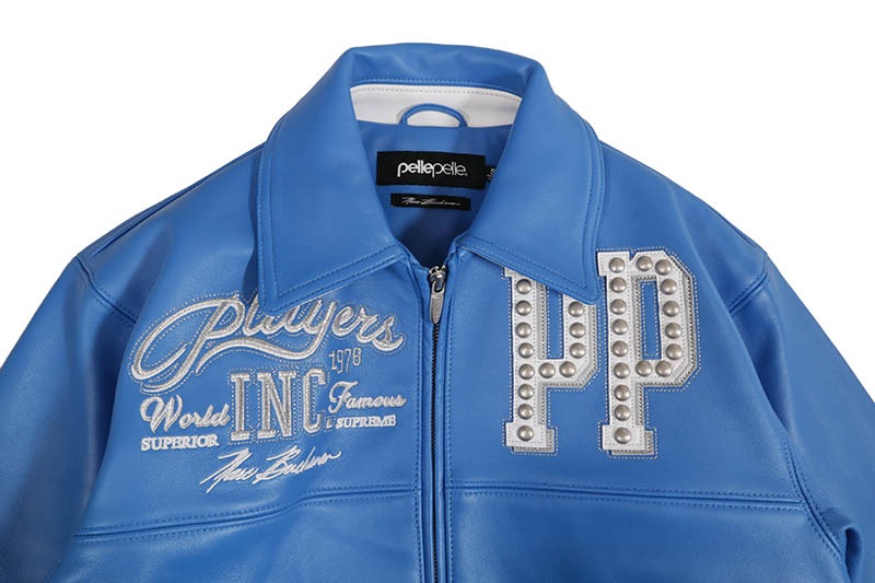 Pelle Pelle PLAYERS INC JACKET (425-37544-HOW:HONOLULU BLUE/WHITE
