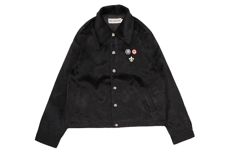 BRAVEST STUDIOS BEAR FUR JACKET (BLACK)