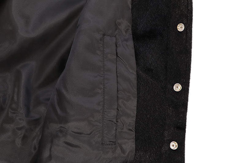 BRAVEST STUDIOS BEAR FUR JACKET (BLACK)