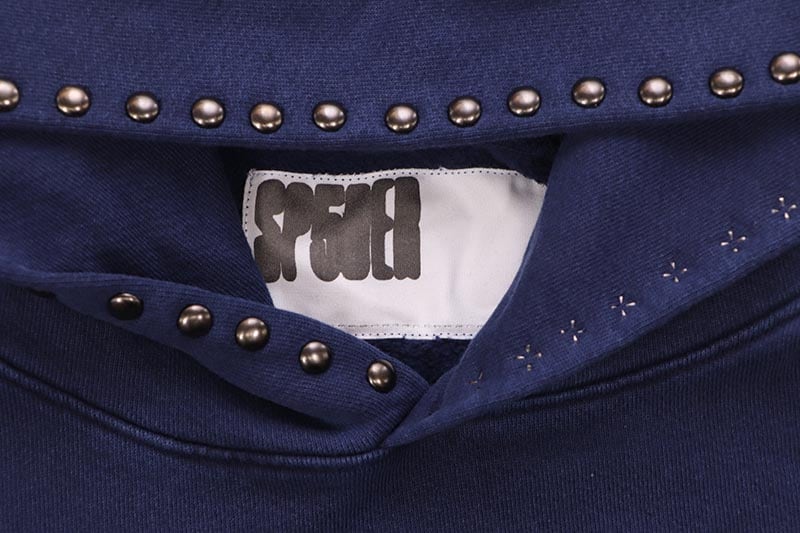 SP5DER PUNK V3 STUDDED HOODIE (BLUE) | Brand,S-Z,SP5DER