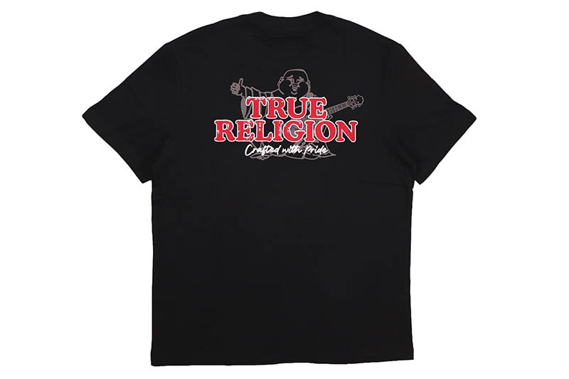 TRUE RELIGION SILICONE LOGO TEE (701580:JET BLACK) | Brand,S-Z