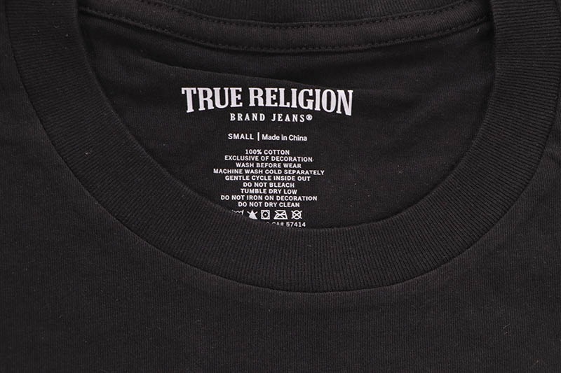 047さんおまとめ買いTrue Religion Tシャツ ブラックと金ロゴ黒帯 047