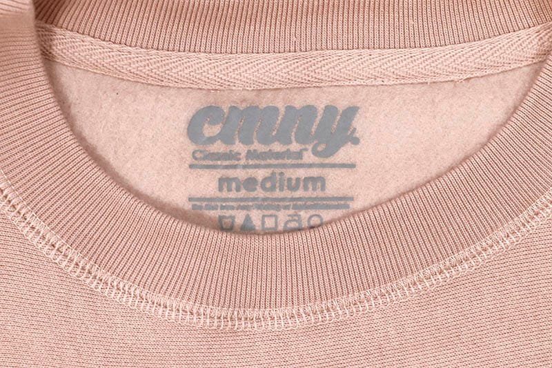 CLASSIC MATERIAL NY CHOCOLATE MILK & COOKIES CREW SWEAT (DUSTY PINK)