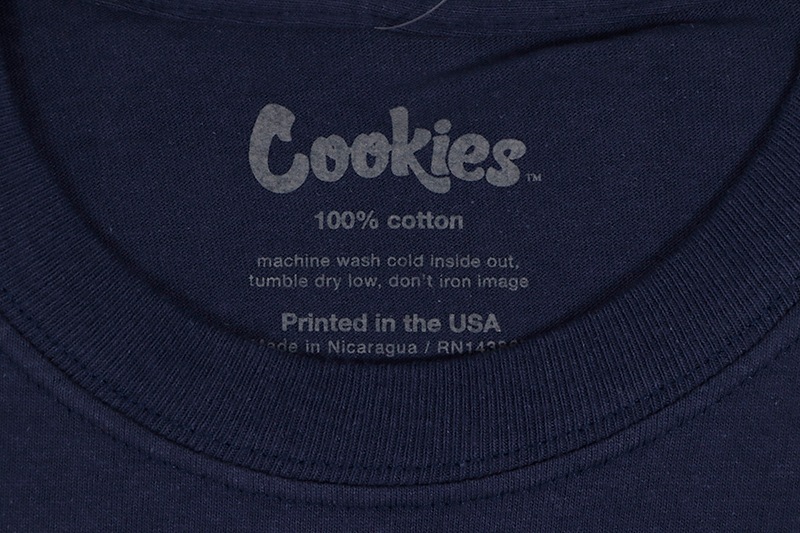 COOKIES C-BITE LOGO L/S TEE (NAVY/WHITE) CM234TLP08 | Brand