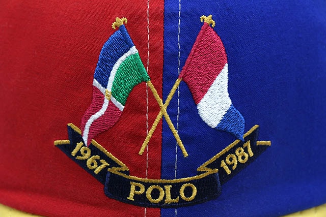 POLO RALPH LAUREN COLOR-BLOCKED FLAG COTTON TWILL CAP (710741816001:MULTI)