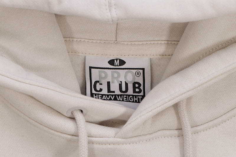 PRO CLUB HEAVYWEIGHT BASIC HOODIE (MOONBEAM) 12PC0101
