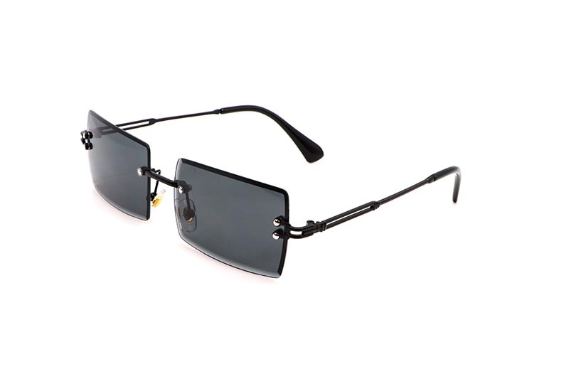 KD EYEWEAR GRADIENT MIRROR RIMLESS SUNGLASSES (C32)