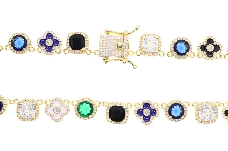 KD JEWELRY RAINBOW FLOWER CHAIN (KDJ057) (GOLD) | Brand,OTR