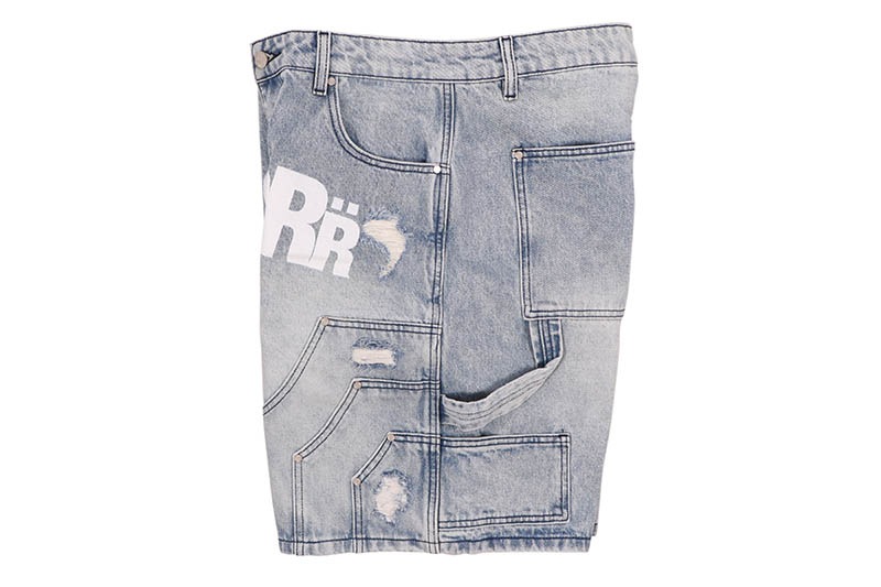 FLOOR 914 UNIFORM JEAN SHORTS (BLUE)