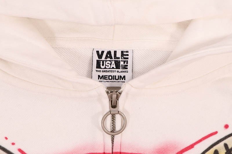 VALE THE AMERICAN DREAM PT3 FT JUELZ SANTANA ZIP HOODIE (WHITE)