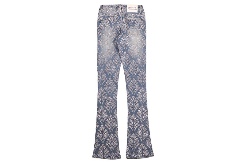 GUAPI STEEL BLUE EMBELLISHED DENIM (622SBED)