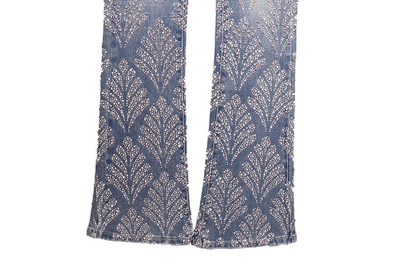 GUAPI STEEL BLUE EMBELLISHED DENIM (622SBED) | Brand,G-L