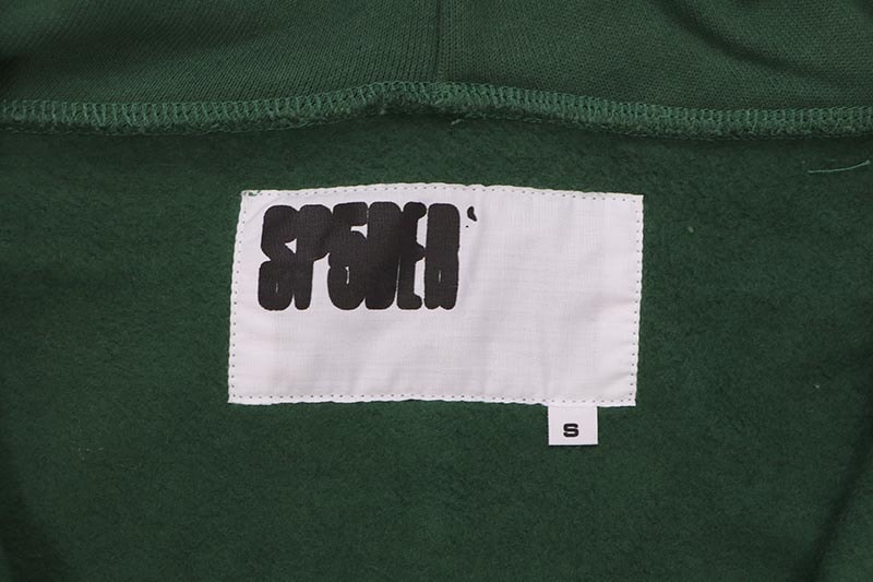 SP5DER OG WEB STUDDED ZIP HOODIE (GREEN) | Brand,S-Z,SP5DER