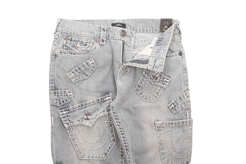 TRUE RELIGION RICKY SUPER T MULTI-POCKET STRAIGHT JEAN 34