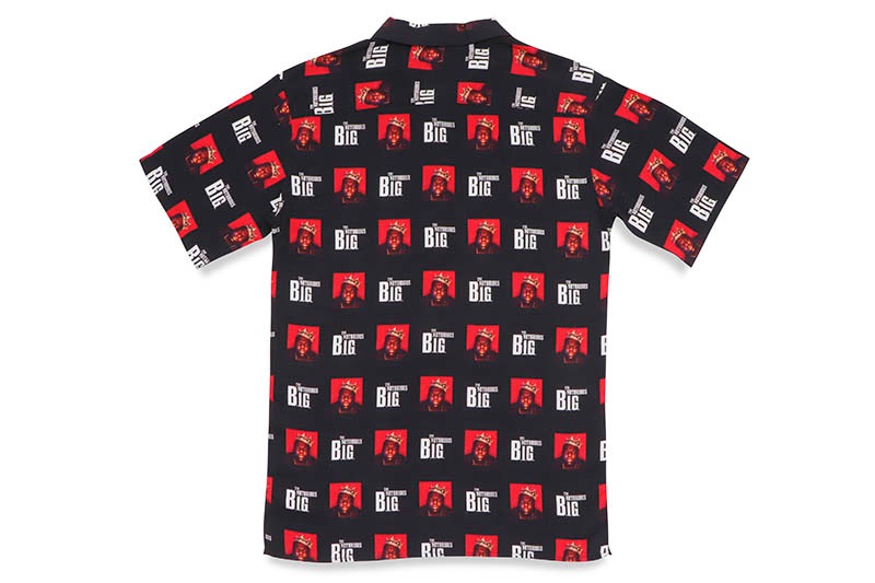 BIGGIE CROWN AOP WOVEN S/S SHIRT (BLACK)
