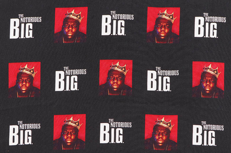 BIGGIE CROWN AOP WOVEN S/S SHIRT (BLACK)