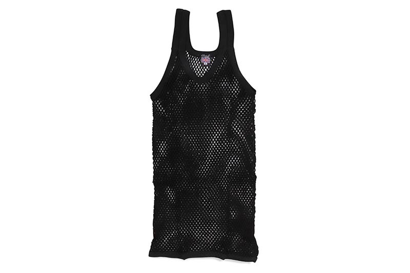 CRYSTAL THE ORIGINAL ENGLISH STRING VEST (BLACK) | すべての商品 | GROWAROUND ...