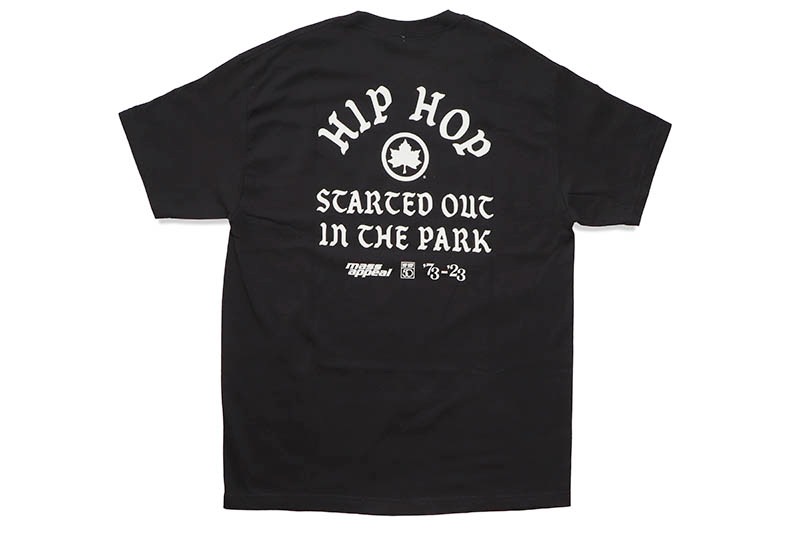 MASS APPEAL HH50 : HIP HOP 50 x NYC PARKS "STARTED OUT IN THE PARK" PARK JAMS T-SHIRT (BLACK)