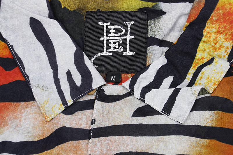 ED HARDY PRINTED CAMP S/S SHIRT (TIGER PRINT)