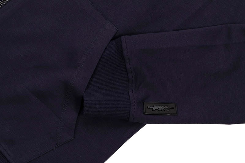 PRO STANDARD NEW YORK YANKEES CLASSIC CHENILLE LOGO ZIP HOODIE (LNY531890:MIDNIGHT NAVY)