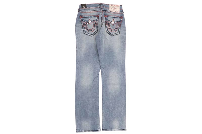 TRUE RELIGION RICKY SUPER T TRIPLE HORSESHOE STRAIGHT JEAN (108712:GROTON LIGHT WASH)