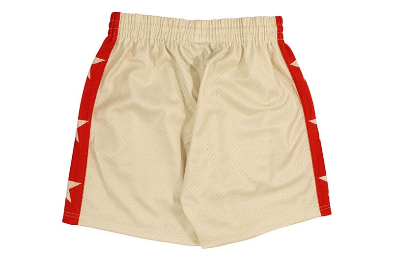 FLOOR 914 CREAM/RED STAR SHORTS