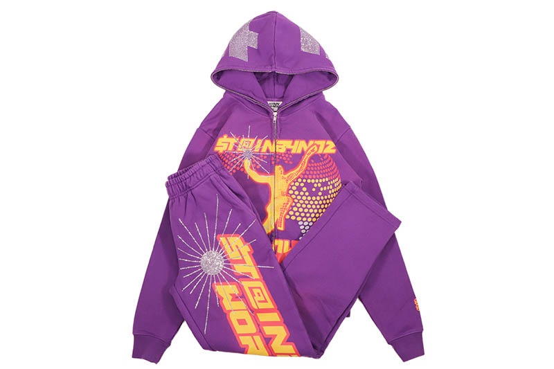SB STUDIOS WORLDWIDE SWEATSUIT (PURPLE/YELLOW)