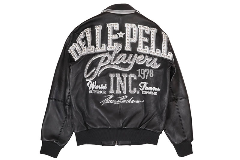 Pelle Pelle PLAYERS INC JACKET (425-37544-BWS:BLACK/WHITE/SILVER