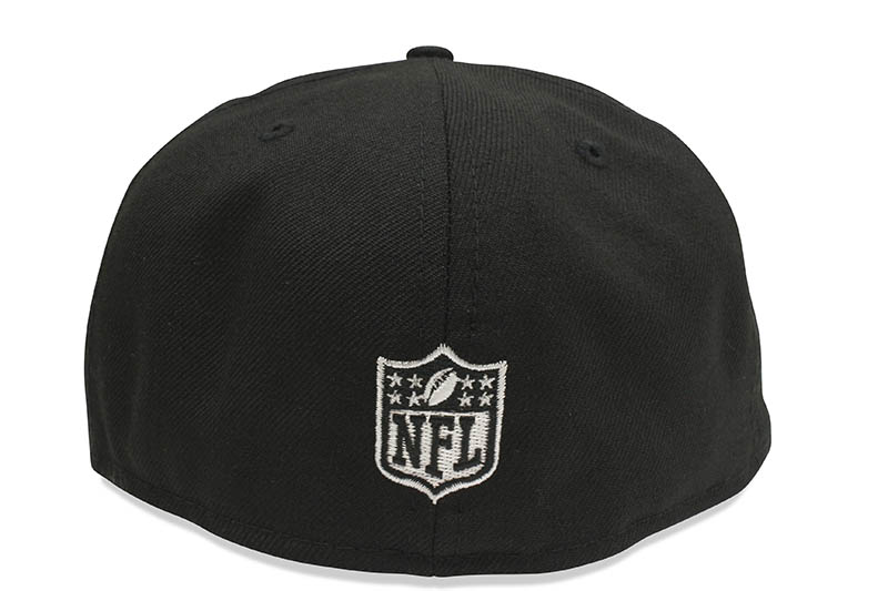 NEW ERA X JUST DON LAS VEGAS RAIDERS 59FIFTY FITTED CAP (BLACK/SILVER)