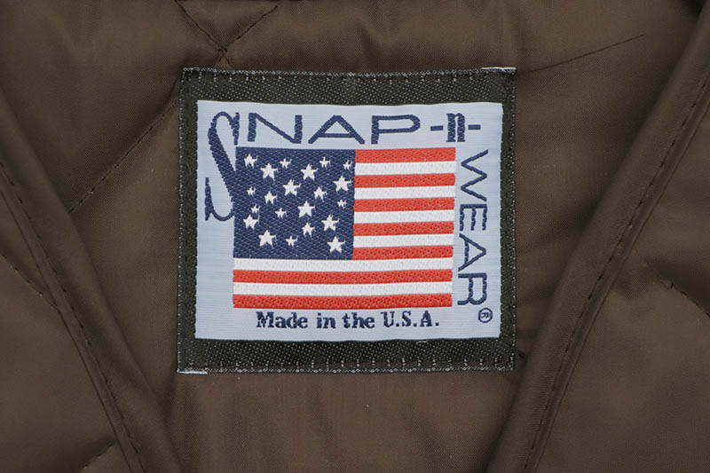 SNAP'N'WEAR QUILTED NYLON VEST WITH KIDNEY FLAP (#300:BROWN)