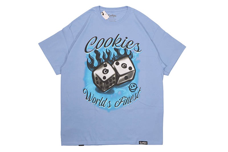 COOKIES WORLDS FINEST SS TEE (CAROLINA BLUE) CM243TSP13