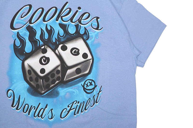 COOKIES WORLDS FINEST SS TEE (CAROLINA BLUE) CM243TSP13