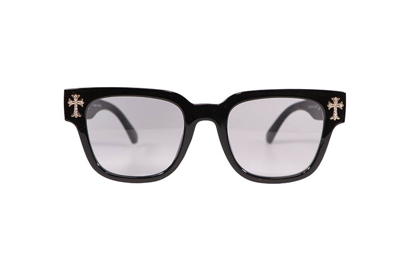 ICE LAB TRI-CROSS RHINESTONE SUNGLASSES (LIGHT SHADE/GOLD) ASG