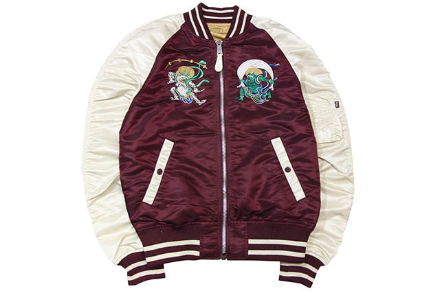 ALPHA MA-1 SOUVENIR SHINTO FLIGHT JKT(MJS46660C1/MARRON×VINTAGE