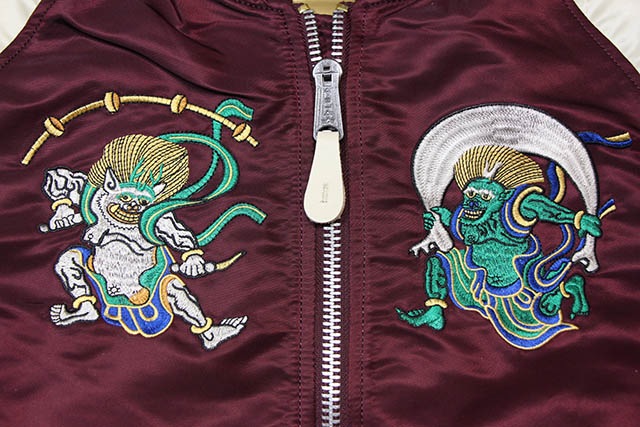 ALPHA MA-1 SOUVENIR SHINTO FLIGHT JKT(MJS46660C1/MARRON×VINTAGE