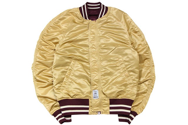 ALPHA MA-1 SOUVENIR SHINTO FLIGHT JKT(MJS46660C1/MARRON×VINTAGE