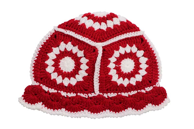CROCHET HAT (H24779:WHITE RED) | すべての商品 | GROWAROUND（グロウ