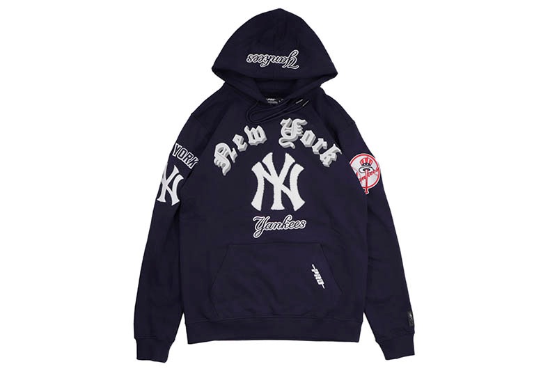 PRO STANDARD NEW YORK YANKEES OLD ENGLISH HOODIE (LNY5314650:MIDNIGHT NAVY)