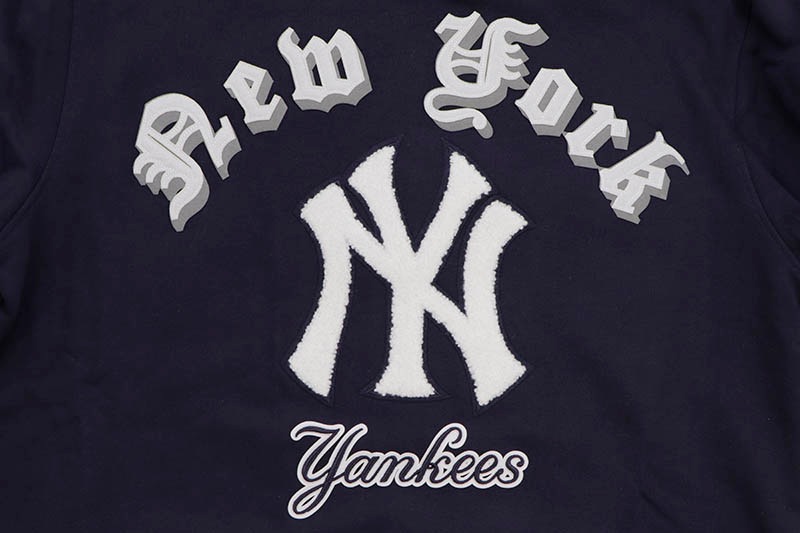 PRO STANDARD NEW YORK YANKEES OLD ENGLISH HOODIE (LNY5314650:MIDNIGHT NAVY)