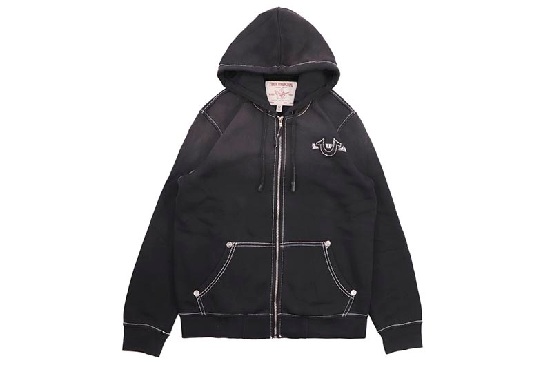 関税込み♪【TRUE RELIGION】HIGH DENSITY ロゴ ★ 上下セット TRUE RELIGION BIG T CRYSTAL HORSESHOE ZIP HOODIE (109375C
