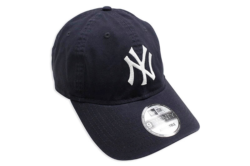 NEW ERA NEW YORK YANKEES 9TWENTY WASHED COTTON CLOTH STRAP CAP (NAVY/WHITE) 13562176 11308520