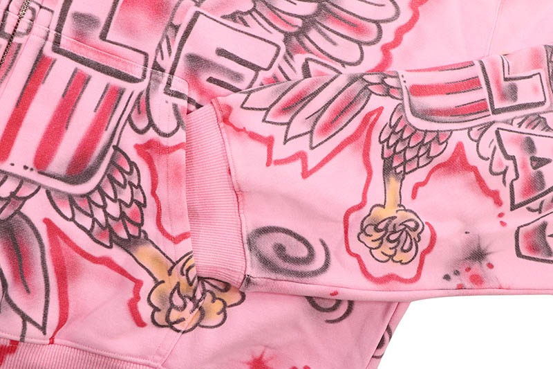 VALE THE AMERICAN DREAM PT3 FT JUELZ SANTANA ZIP HOODIE (PINK)