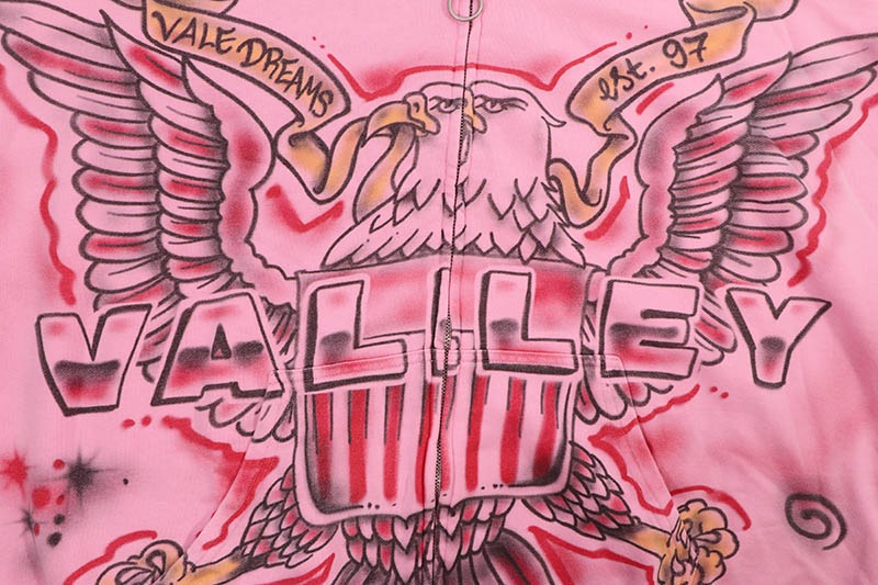 VALE THE AMERICAN DREAM PT3 FT JUELZ SANTANA ZIP HOODIE (PINK)