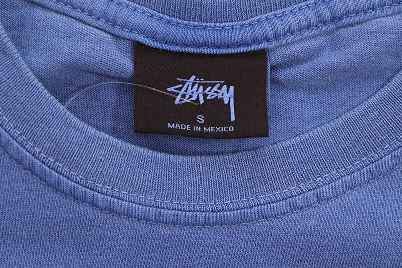 STUSSY STITCH PIGMENT DYE POCKET TEE (INDIGO) 1944041
