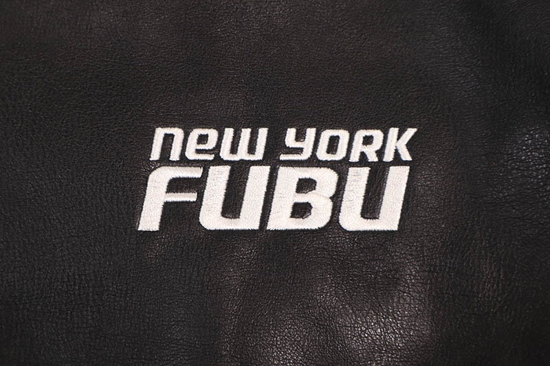 FUBU FAUX LEATHER JACKET (FAM-61304:BLUE)