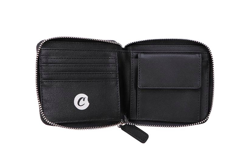 COOKIES LUXE ZIPPER WALLET (BLACK) 1564A6684 CM232AWA06