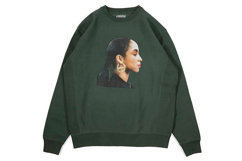 CLASSIC MATERIAL NY SADE CREW SWEAT (ALPINE GREEN)